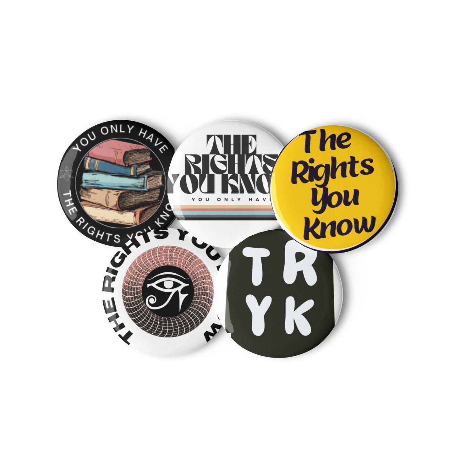 TRYK - Set of pin buttons