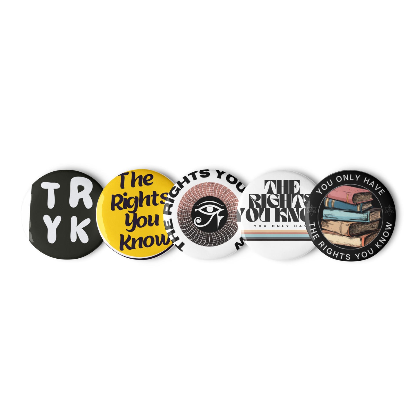 TRYK - Set of pin buttons