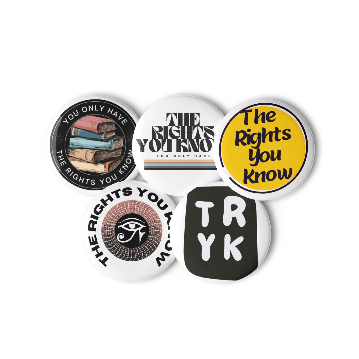 TRYK - Set of pin buttons